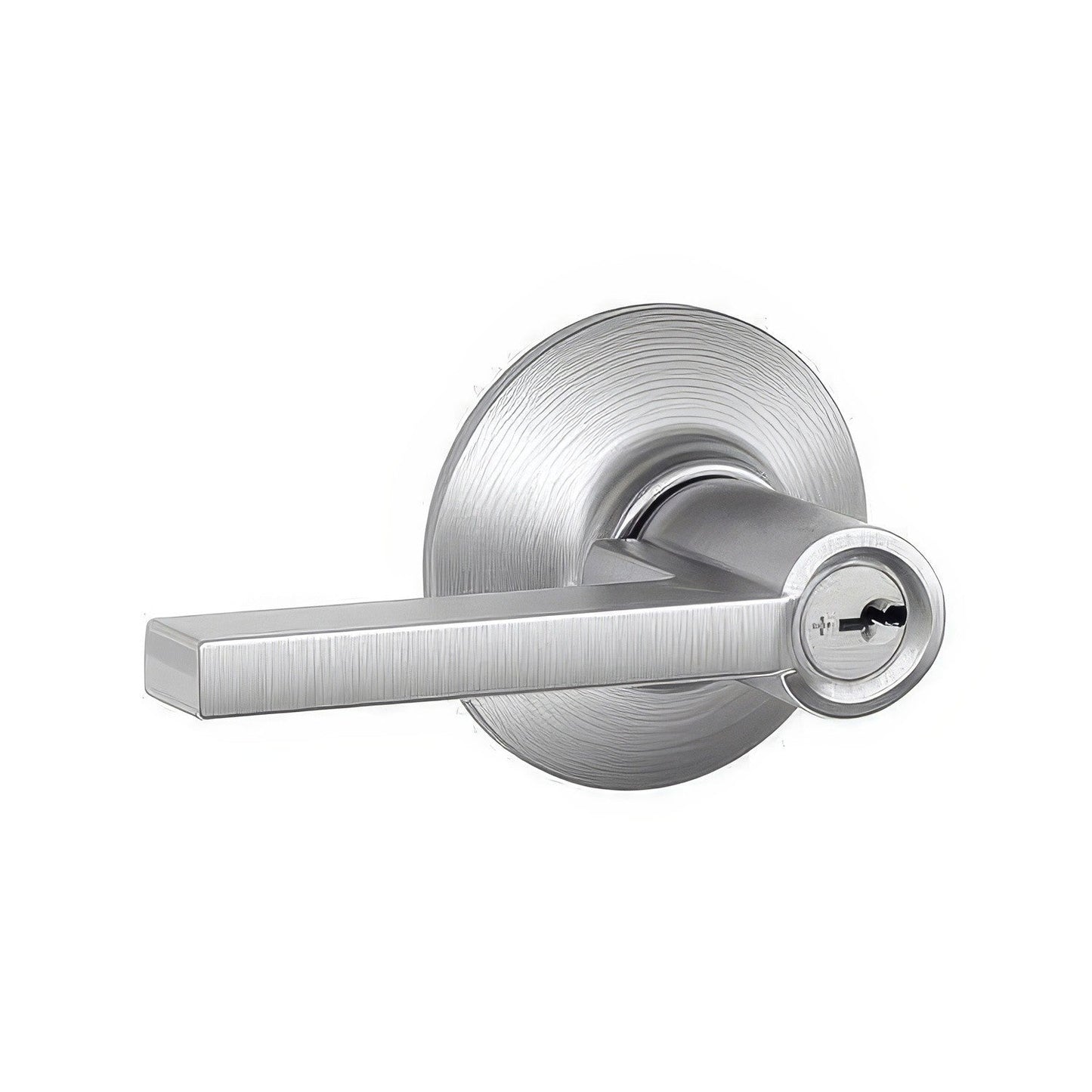 Schlage F51A-LAT F-Series Latitude Single Cylinder Keyed Entry Door Lever.