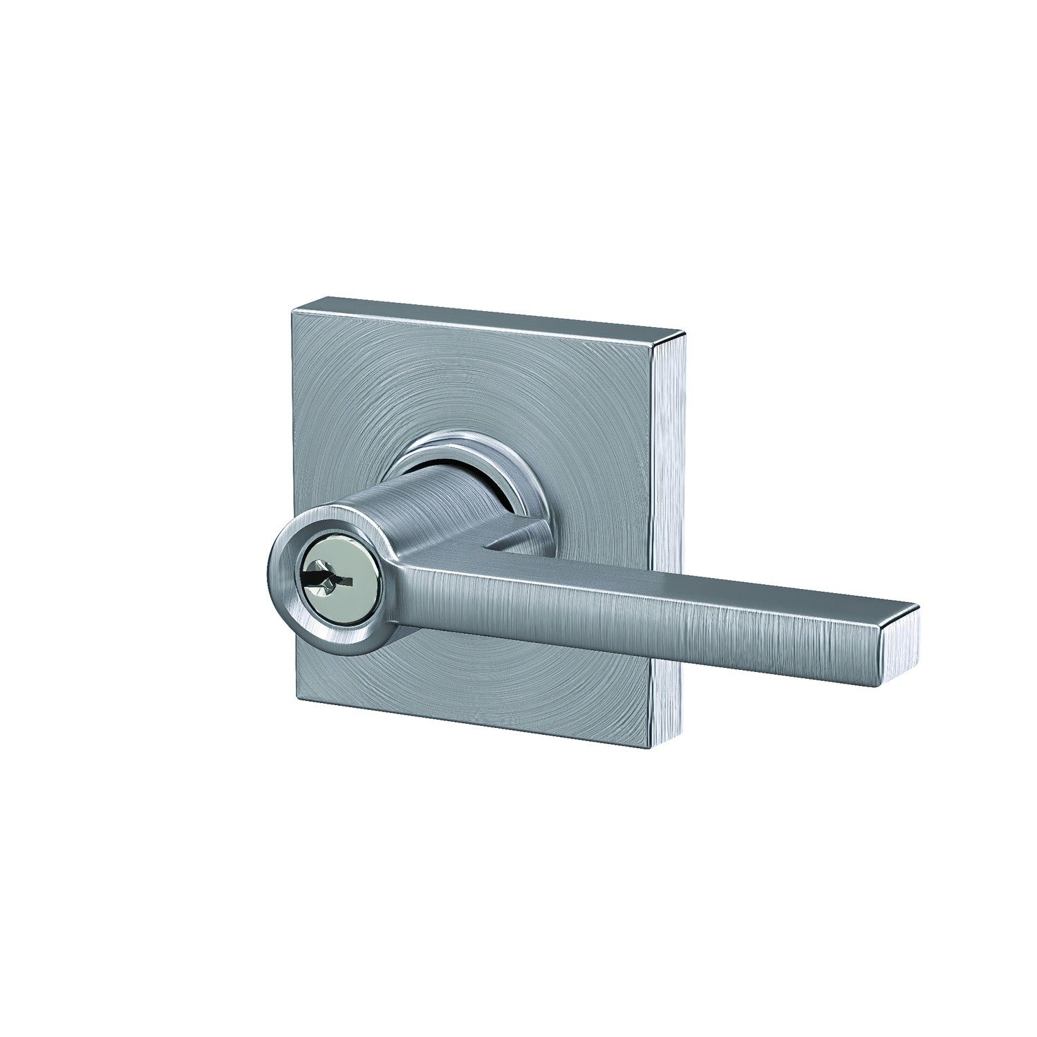 Schlage F51ALAT-COL Latitude with Collins Rose Keyed Entry Door Lever.