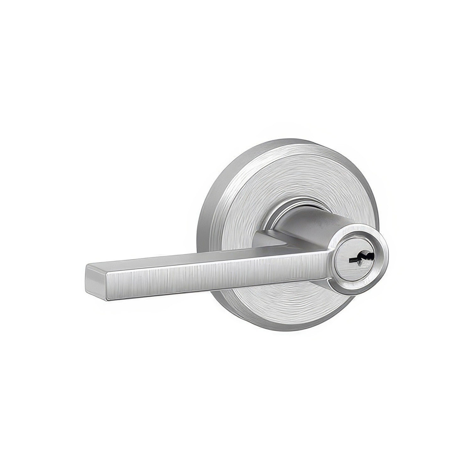 Schlage F51ALAT-GSN Latitude with Greyson Rose Keyed Entry Door Lever