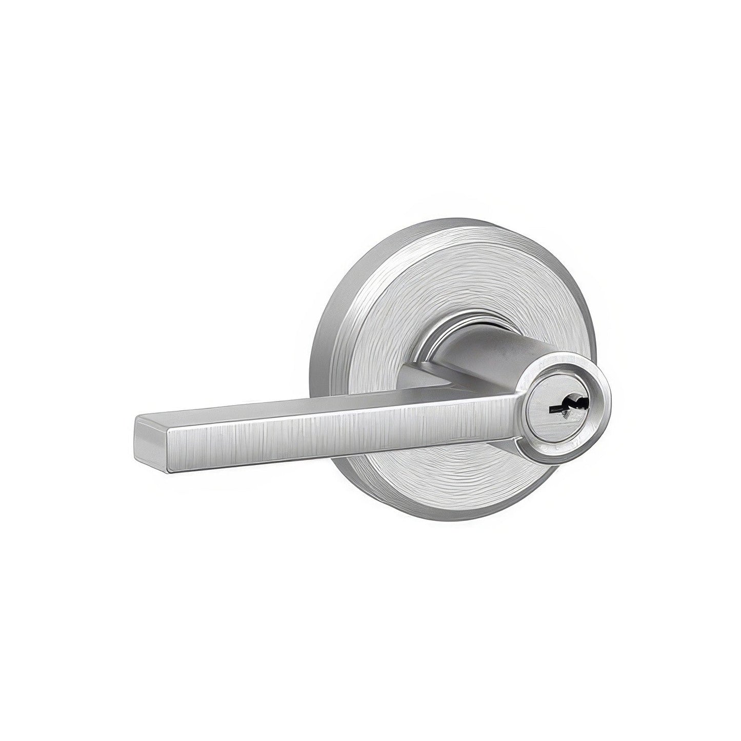 Schlage F51ALAT-GSN Latitude with Greyson Rose Keyed Entry Door Lever