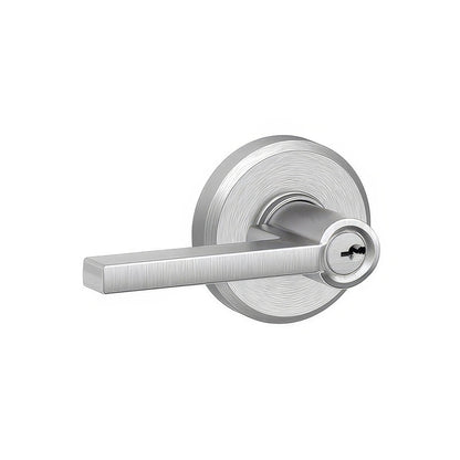 Schlage F51ALAT-GSN Latitude with Greyson Rose Keyed Entry Door Lever