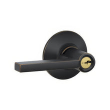 Schlage F51A-LAT F-Series Latitude Single Cylinder Keyed Entry Door Lever.