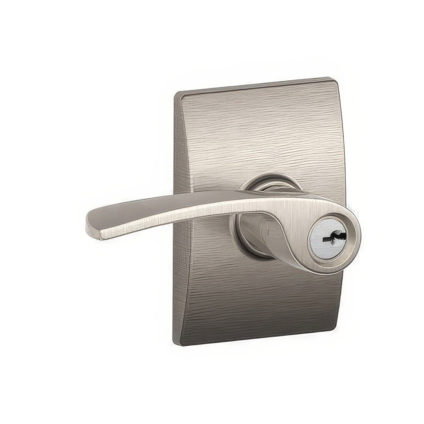 Schlage F51A-MER-CEN Merano Keyed Entry Door Lever.