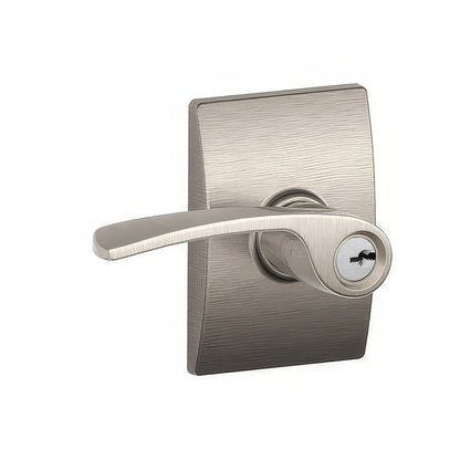 Schlage F51A-MER-CEN Merano Keyed Entry Door Lever.
