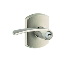 Schlage F51AMER-GRW Merano with Greenwich Rose Keyed Entry Door Lever.