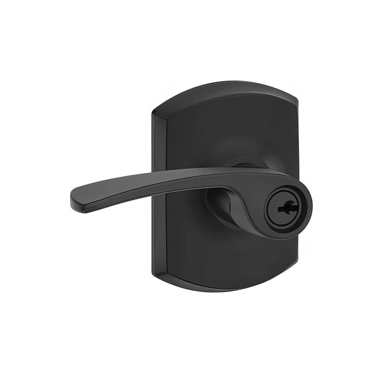 Schlage F51AMER-GRW Merano with Greenwich Rose Keyed Entry Door Lever.