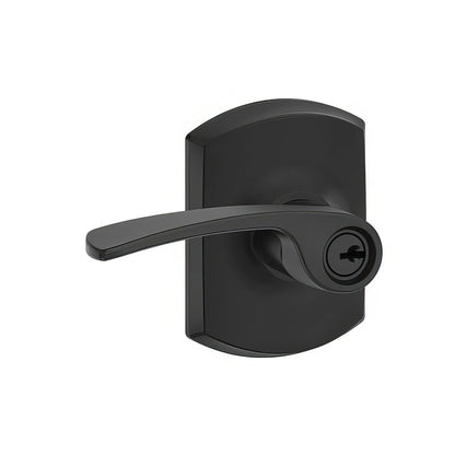 Schlage F51AMER-GRW Merano with Greenwich Rose Keyed Entry Door Lever.
