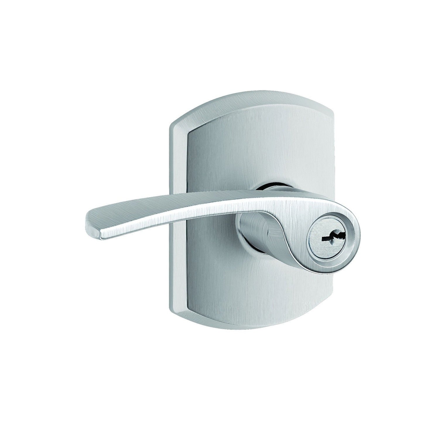 Schlage F51AMER-GRW Merano with Greenwich Rose Keyed Entry Door Lever