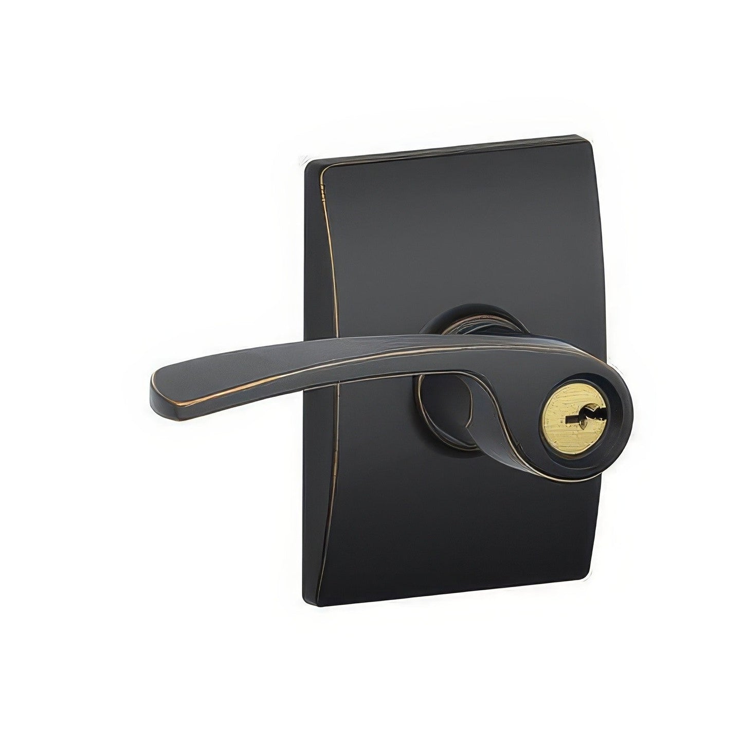 Schlage F51A-MER-CEN Merano Keyed Entry Door Lever.