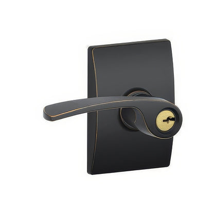 Schlage F51A-MER-CEN Merano Keyed Entry Door Lever.