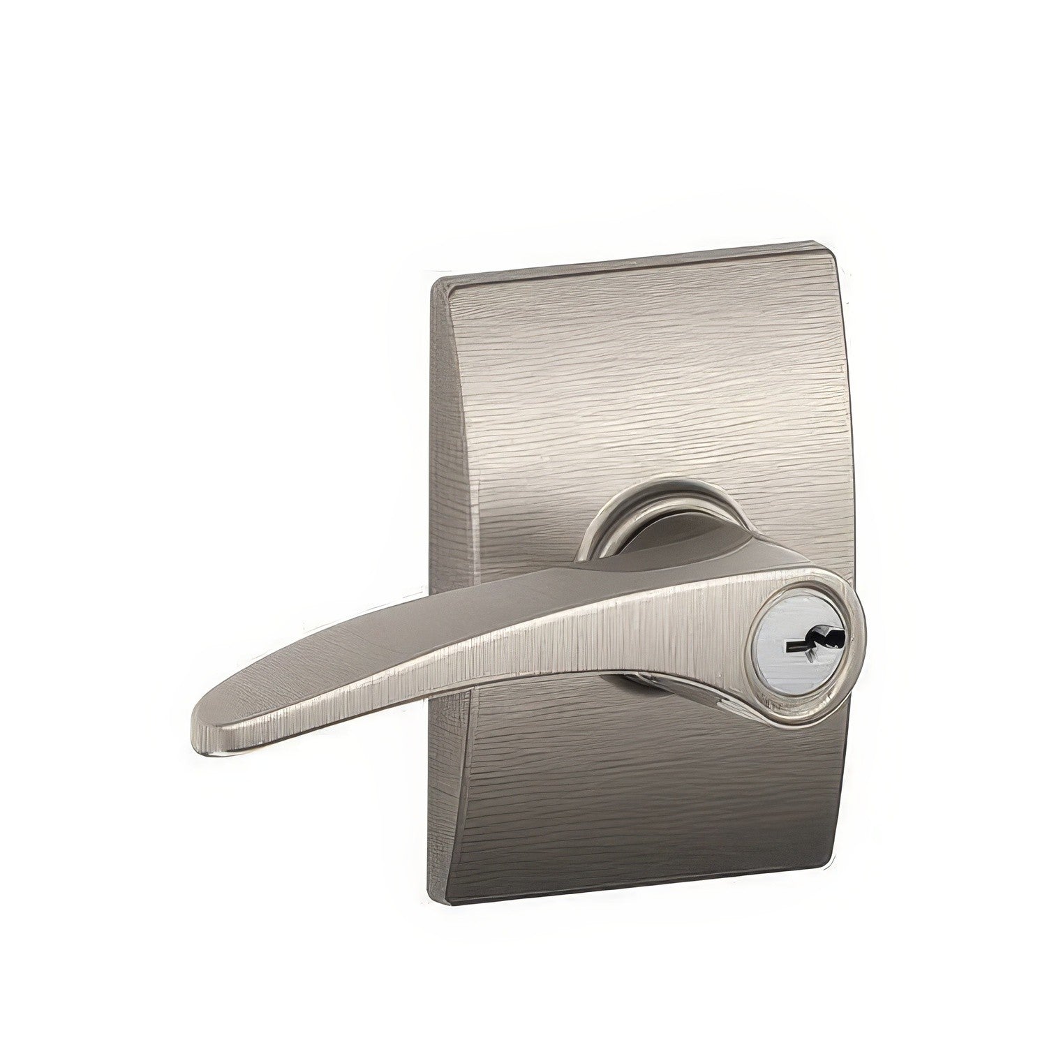 Schlage F51A-MNH-CEN F-Series Manhattan Keyed Entry Door Lever.