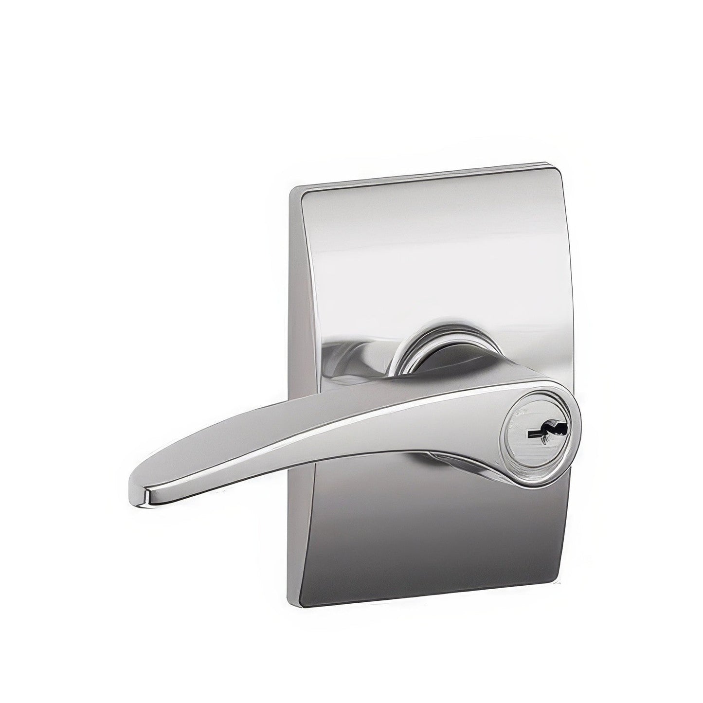 Schlage F51A-MNH-CEN F-Series Manhattan Keyed Entry Door Lever.