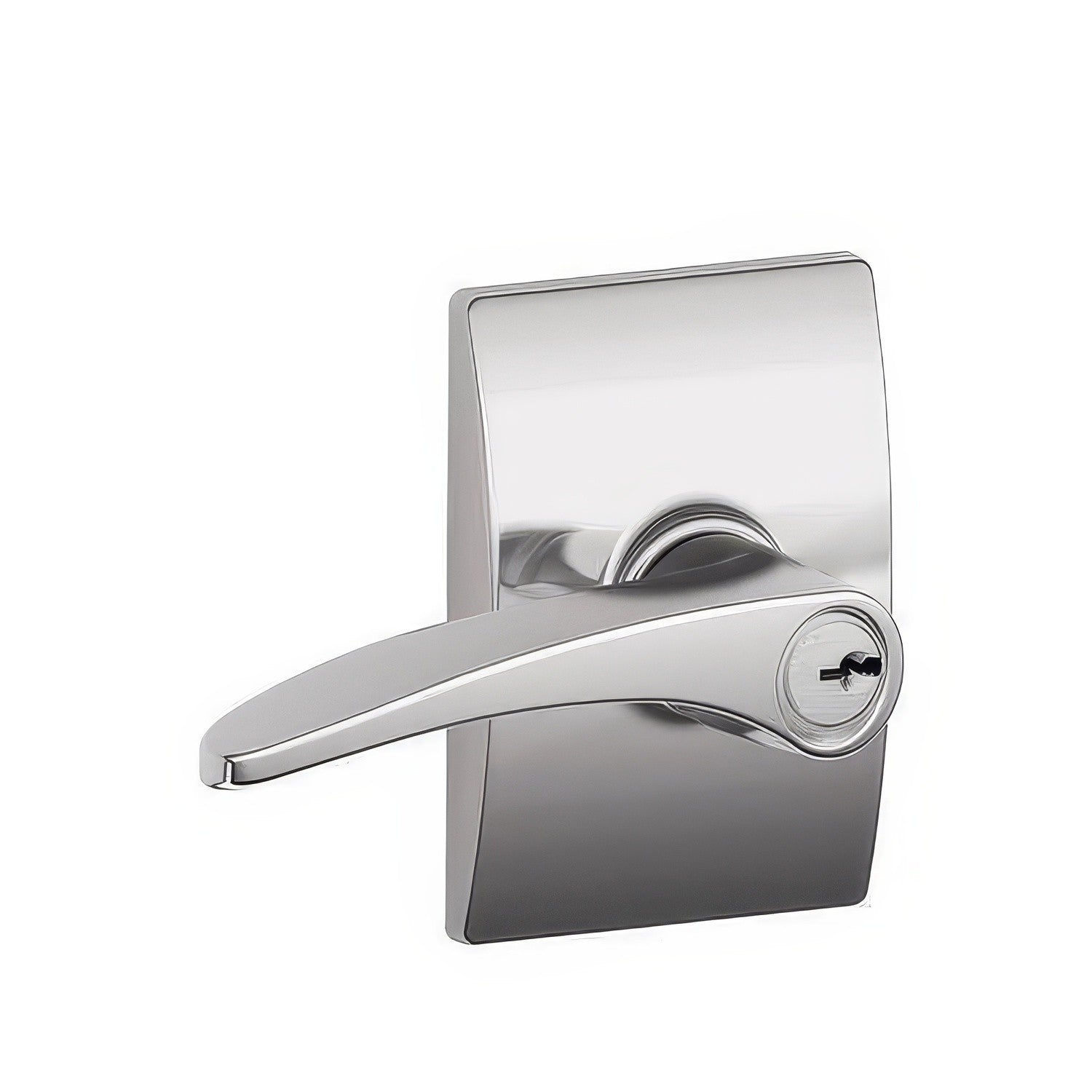 Schlage F51A-MNH-CEN F-Series Manhattan Keyed Entry Door Lever.