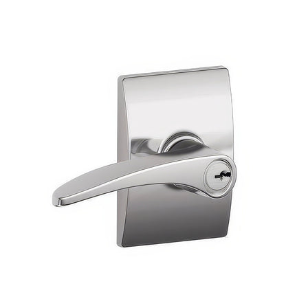 Schlage F51A-MNH-CEN F-Series Manhattan Keyed Entry Door Lever.