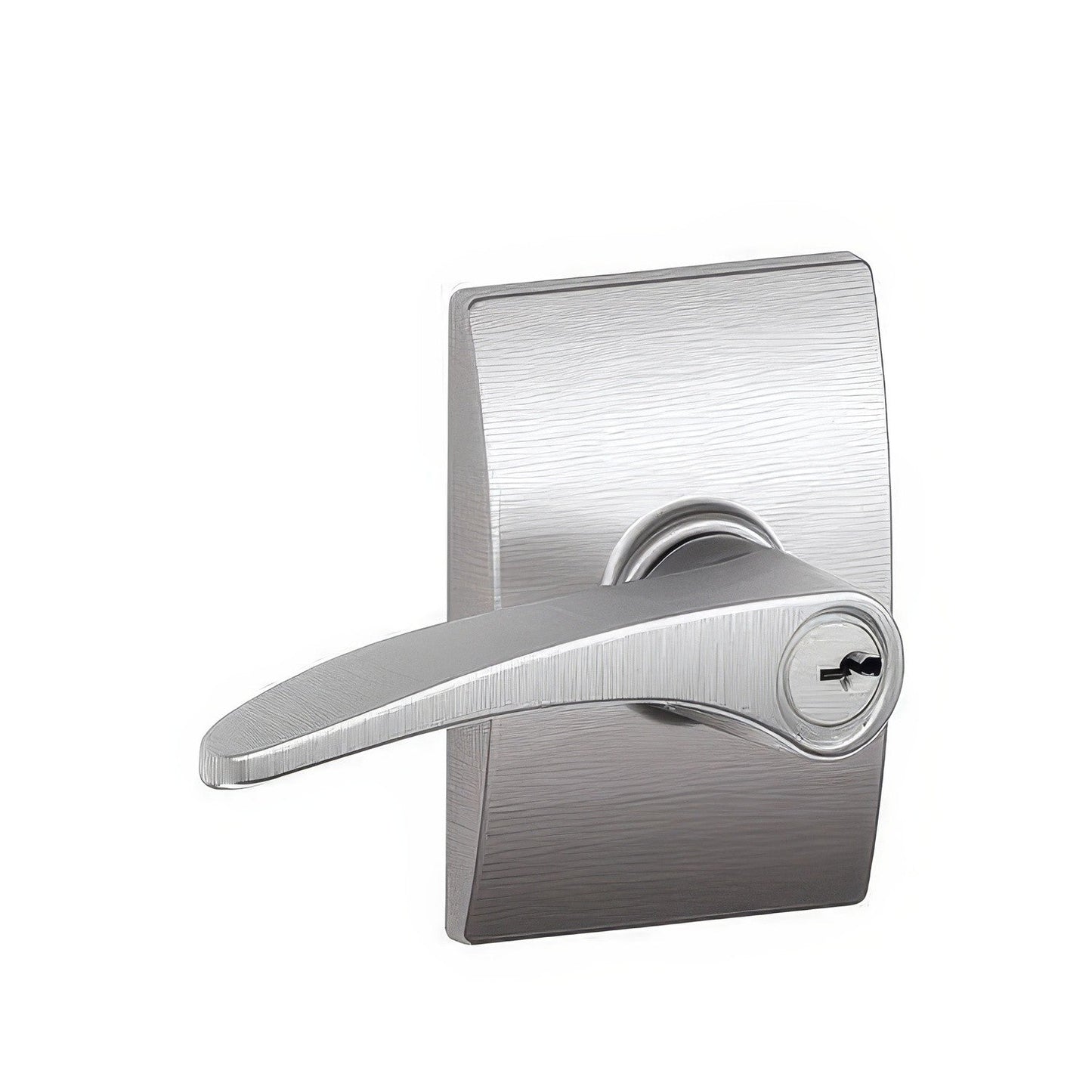 Schlage F51A-MNH-CEN F-Series Manhattan Keyed Entry Door Lever.