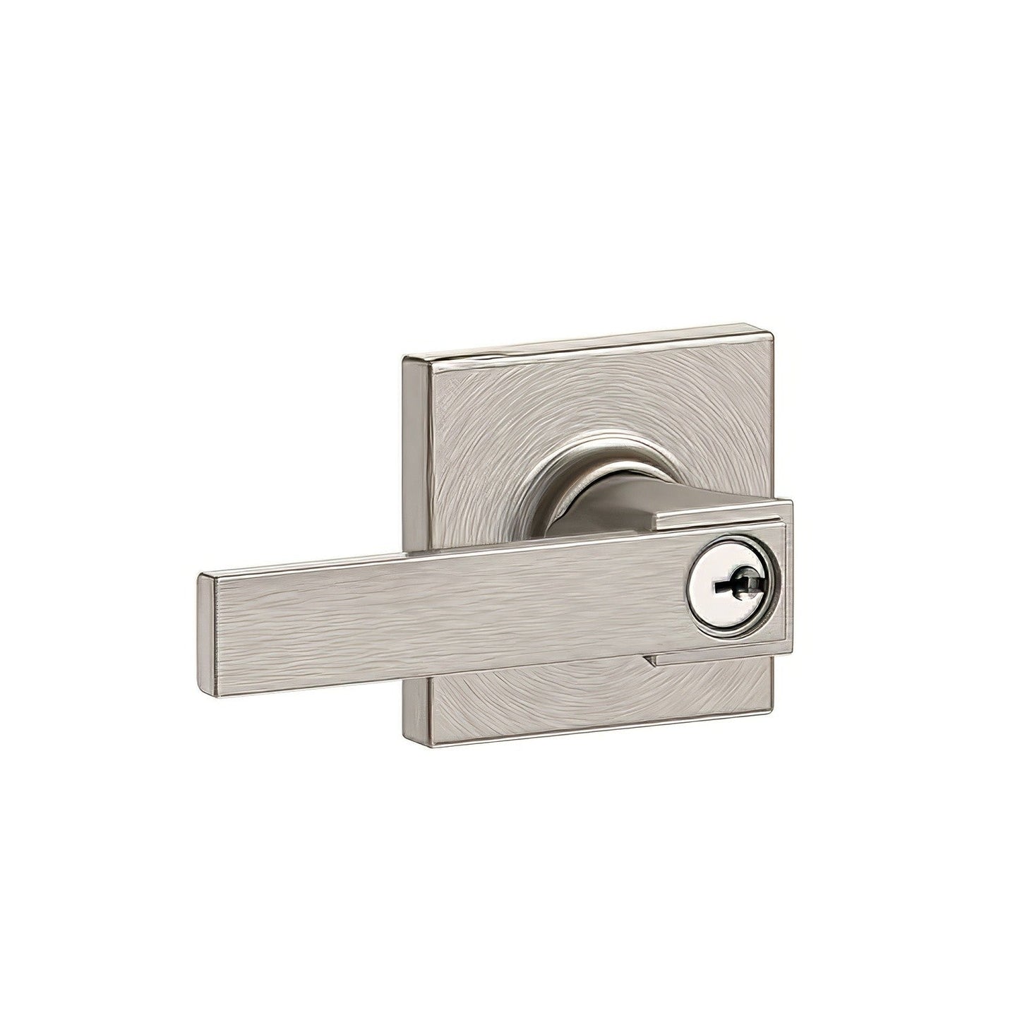 Schlage F51ANBK-COL Northbrook Lever with Collins Rose Keyed Entry