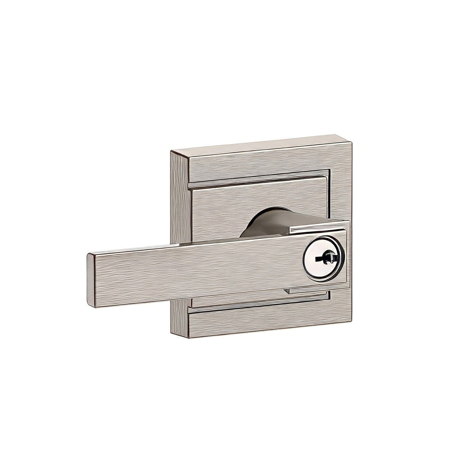 Schlage F51ANBK-ULD Northbrook with Upland Rose Keyed Entry Door Lever