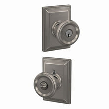 Schlage F51AOFM-GDV Offerman with Grandville Rose Keyed Entry Door Knob.