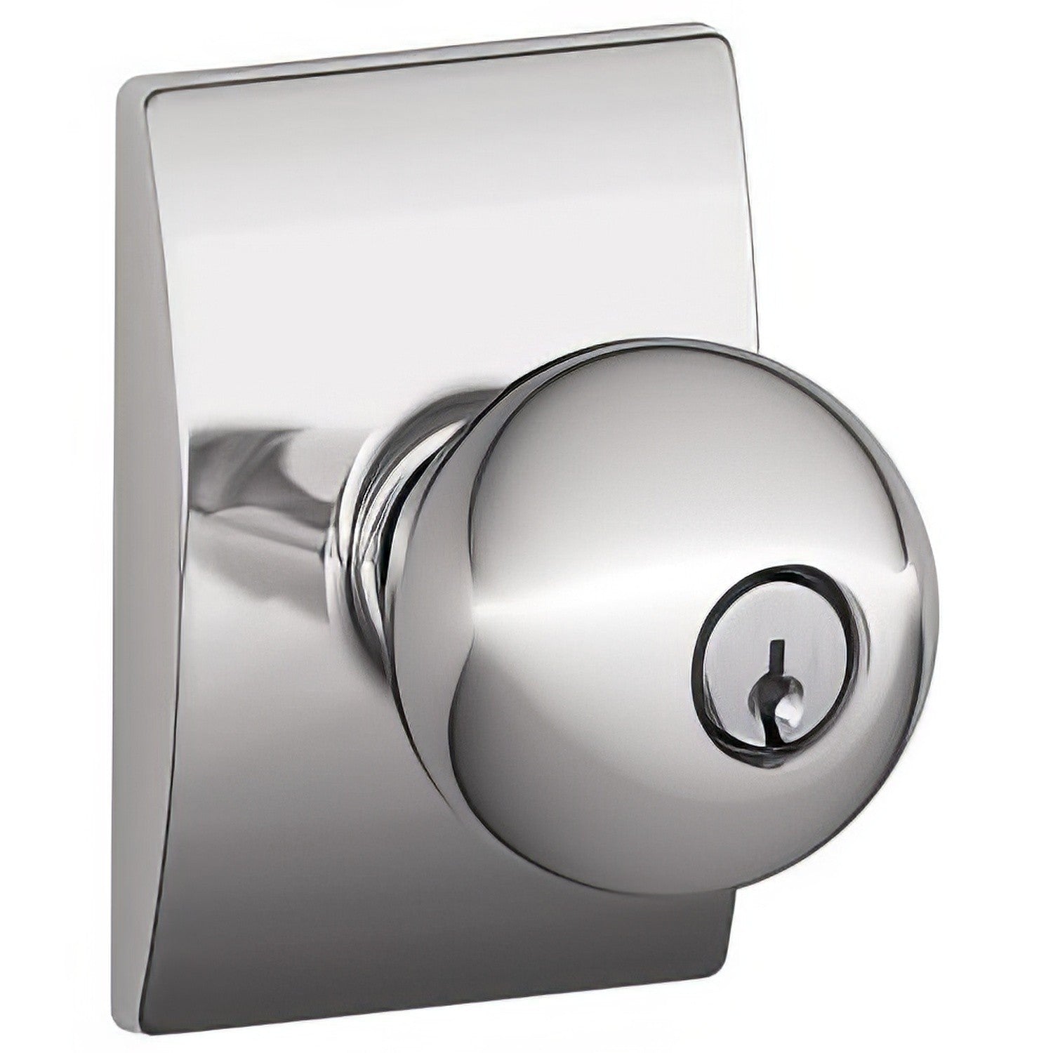 Schlage F51A-ORB-CEN F-Series Orbit Keyed Entry Door Knob.