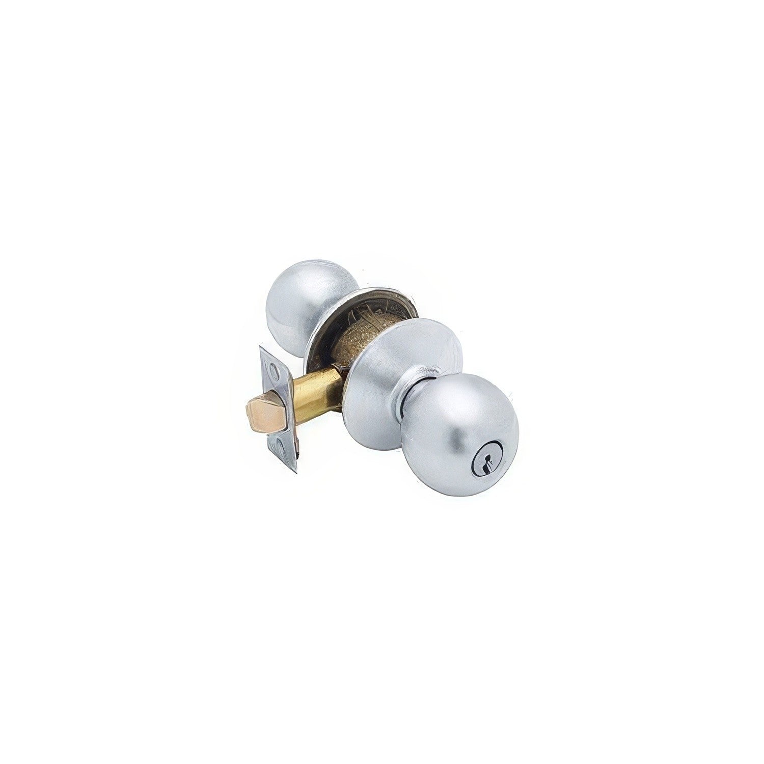 Schlage F51A-ORB F-Series Orbit Single Cylinder Panic Proof Keyed Entry Door Knob.