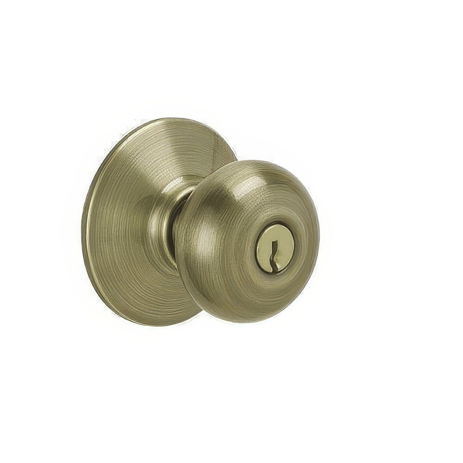 Schlage F51A-PLY F-Series Plymouth Single Cylinder Keyed Entrance Lock Door Knob.