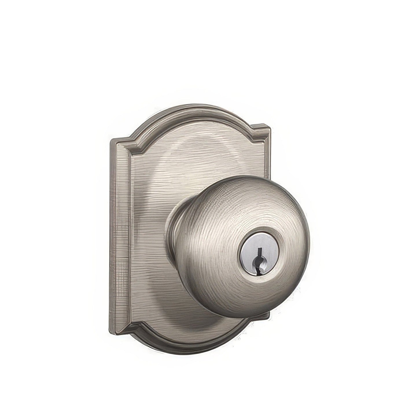 Schlage F51A-PLY-CAM F-Series Plymouth Keyed Entry Door Knob.