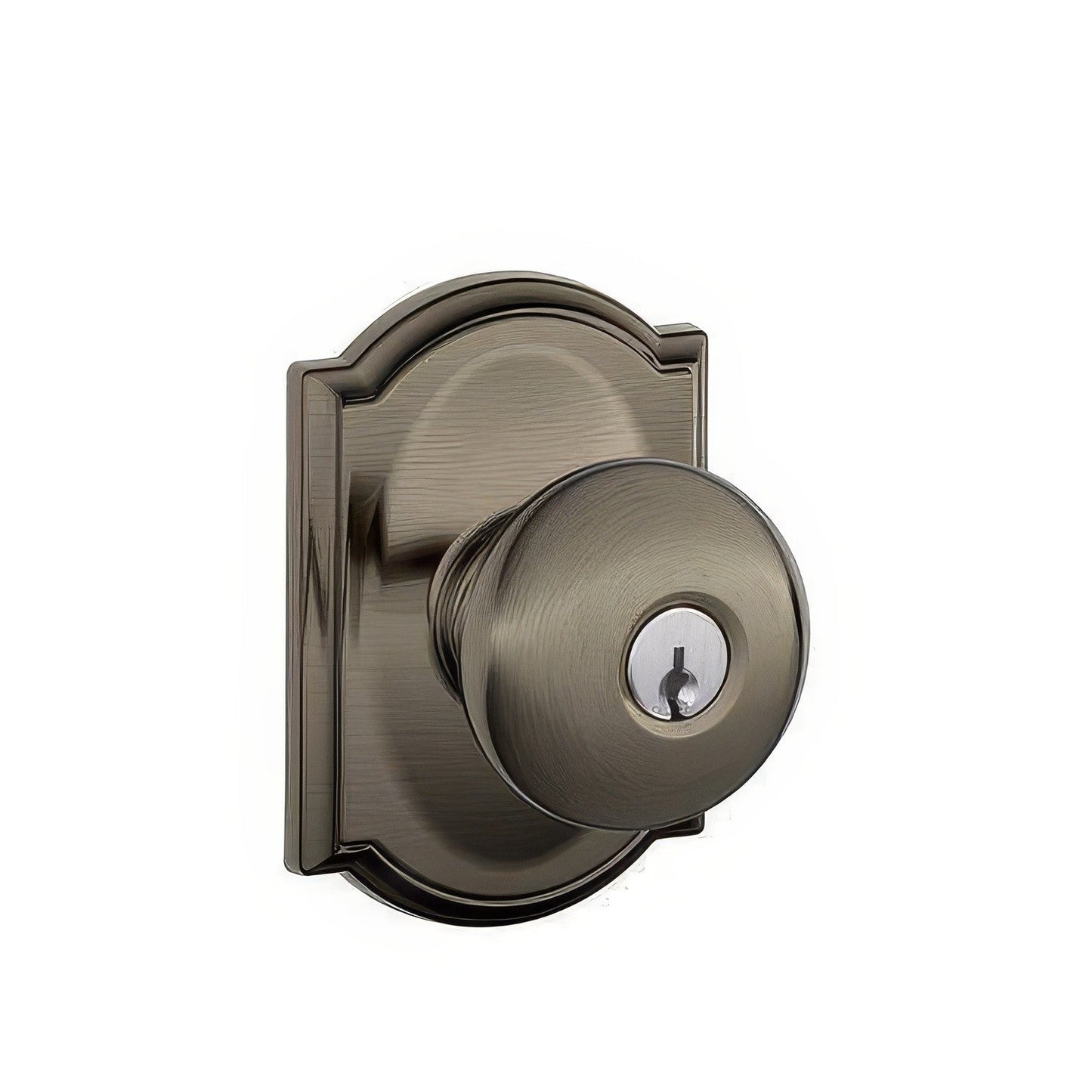 Schlage F51A-PLY-CAM F-Series Plymouth Keyed Entry Door Knob.
