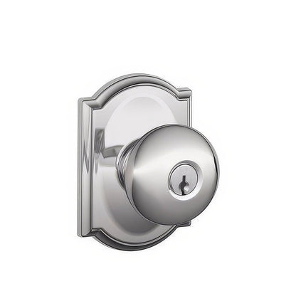 Schlage F51A-PLY-CAM F-Series Plymouth Keyed Entry Door Knob.