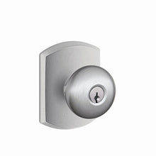 Schlage F51APLY-GRW Plymouth with Greenwich Rose Keyed Entry Door Knob.