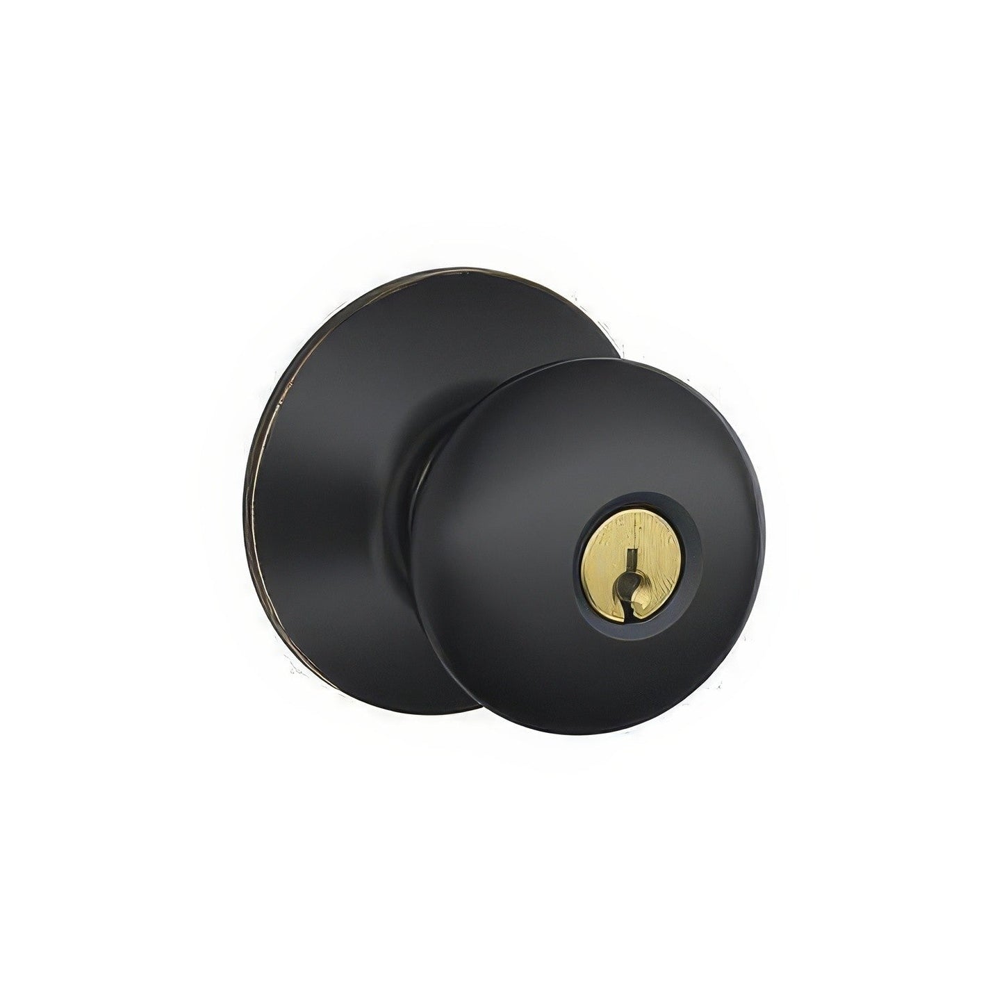 Schlage F51A-PLY F-Series Plymouth Single Cylinder Keyed Entrance Lock Door Knob.