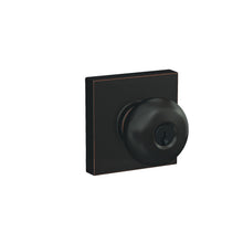 Schlage F51APLY-COL Plymouth with Collins Rose Keyed Entry Door Knob.