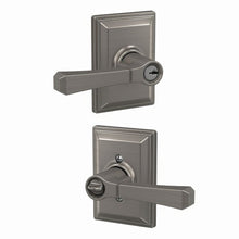 Schlage F51ARVT-GDV Rivington with Grandville Rose Keyed Entry Door Lever.