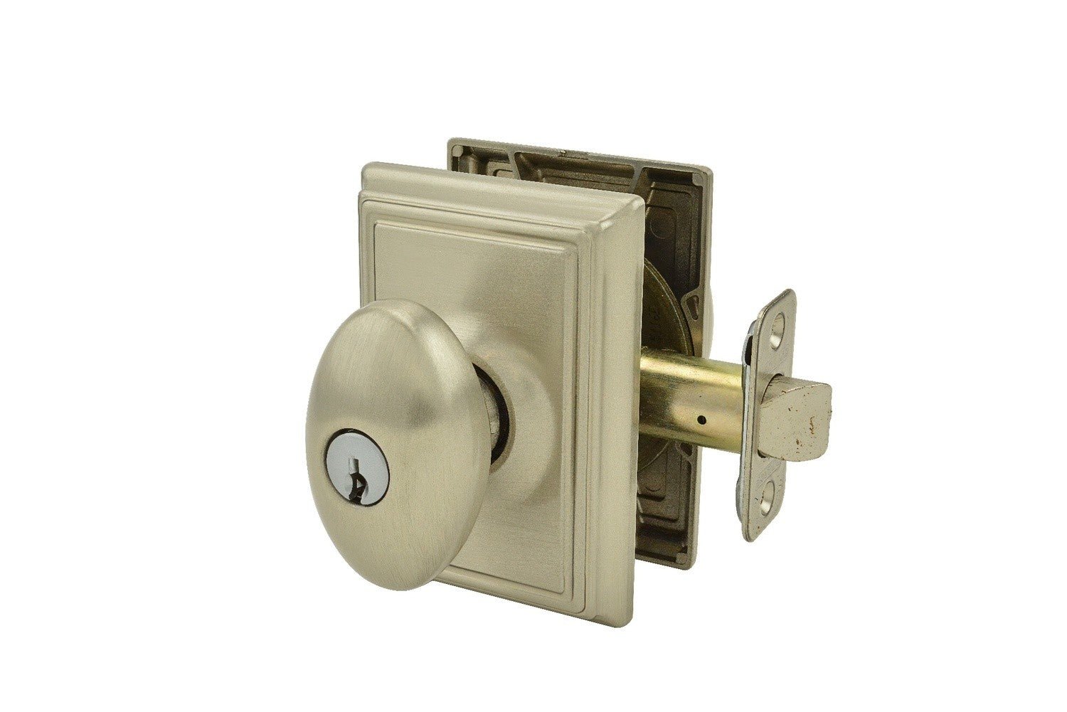 Schlage F51ASIE-ADD Siena with Addison Rose Keyed Entry Door Knob.