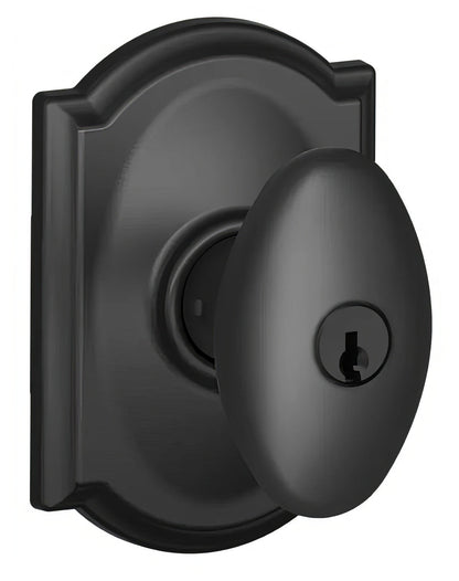 Schlage F51ASIE-CAM Siena with Camelot Rose Keyed Entry Door Knob.