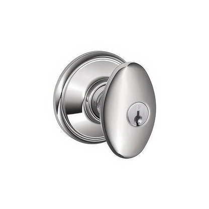 Schlage F51A-SIE F-Series Siena Single Cylinder Panic Proof Keyed Entry Door Knob.