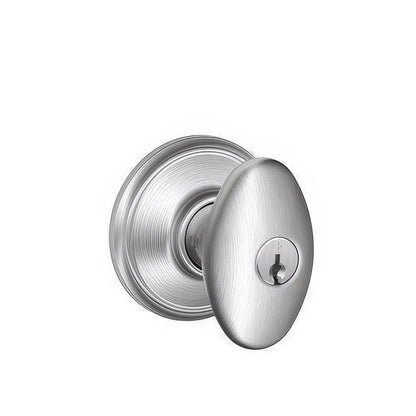 Schlage F51A-SIE F-Series Siena Single Cylinder Panic Proof Keyed Entry Door Knob.