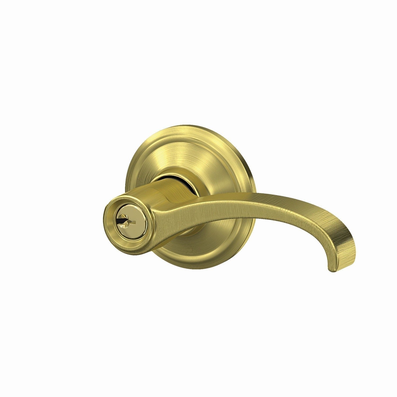 Schlage F51AWIT-ALD Whitney with Alden Rose Keyed Entry Door Lever.