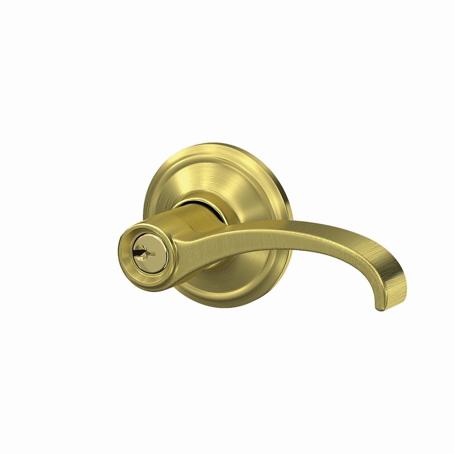 Schlage F51AWIT-ALD Whitney with Alden Rose Keyed Entry Door Lever.