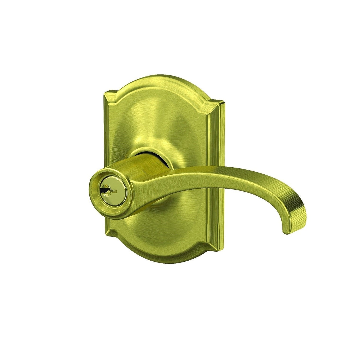 Schlage F51AWIT-CAM Whitney with Camelot Rose Keyed Entry Door Lever.