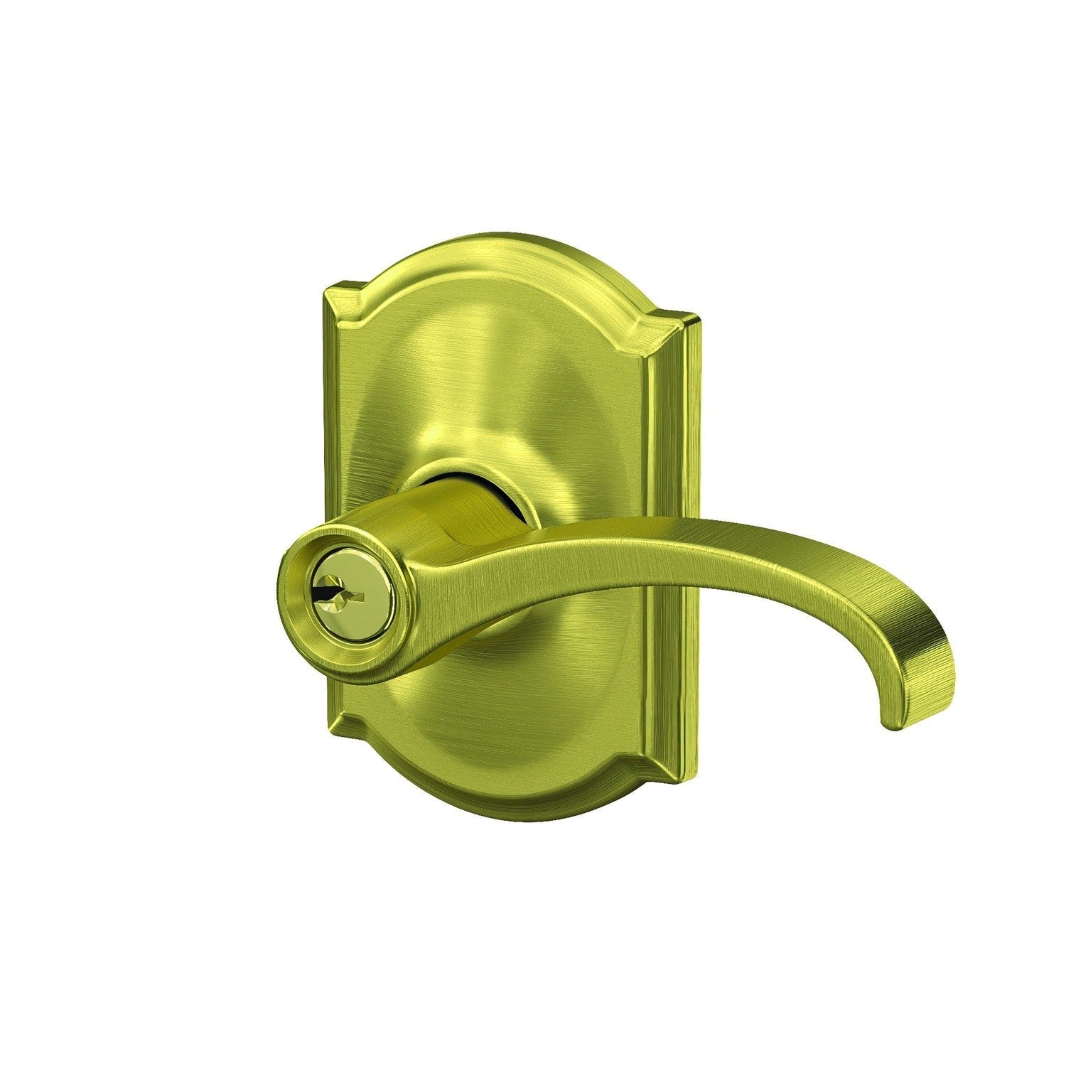 Schlage F51AWIT-CAM Whitney with Camelot Rose Keyed Entry Door Lever.
