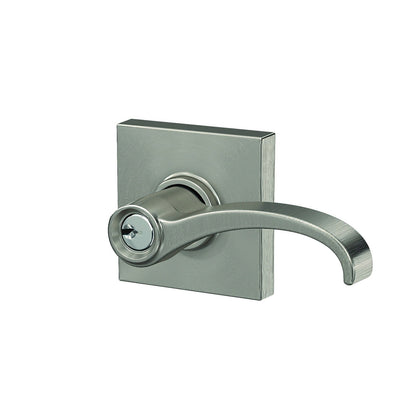 Schlage F51AWIT-COL Whitney with Collins Rose Keyed Entry Door Lever