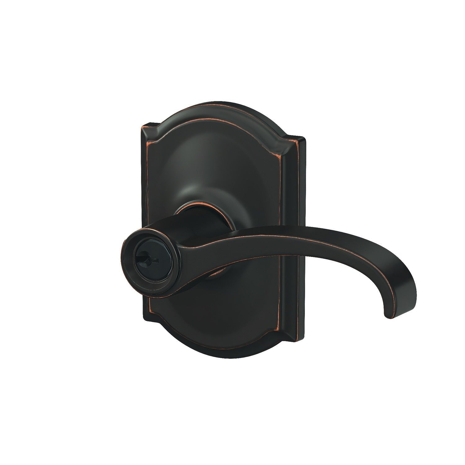 Schlage F51AWIT-CAM Whitney with Camelot Rose Keyed Entry Door Lever