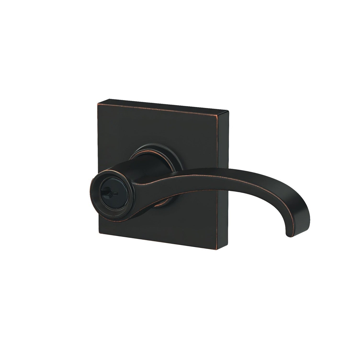 Schlage F51AWIT-COL Whitney with Collins Rose Keyed Entry Door Lever.