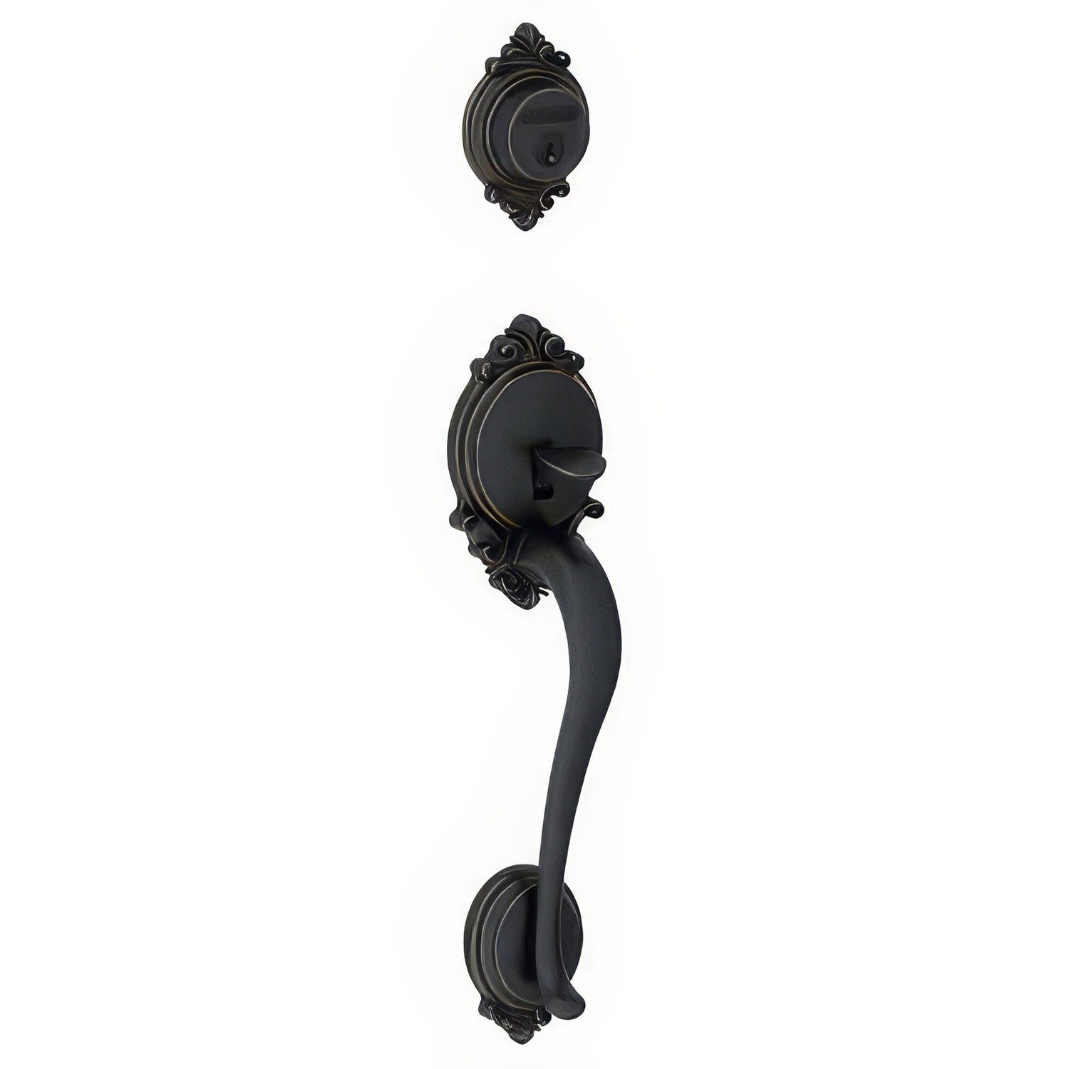Schlage F58-BRK Brookshire Single Cylinder Handleset Trim Pack