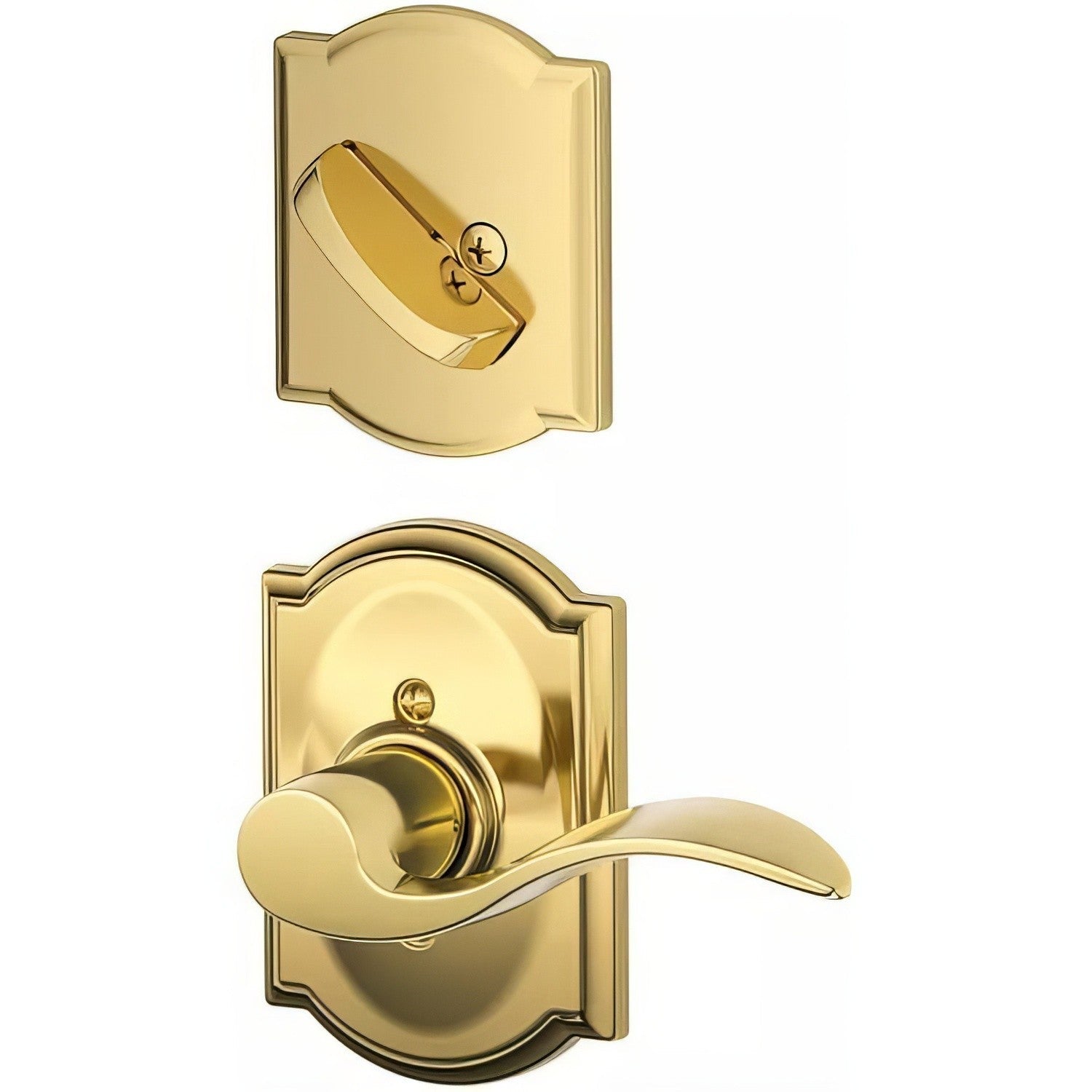 Schlage F59-ACC-CAM-LH F-Series Accent Lever Single Cylinder Left Hand Interior Trim Pack