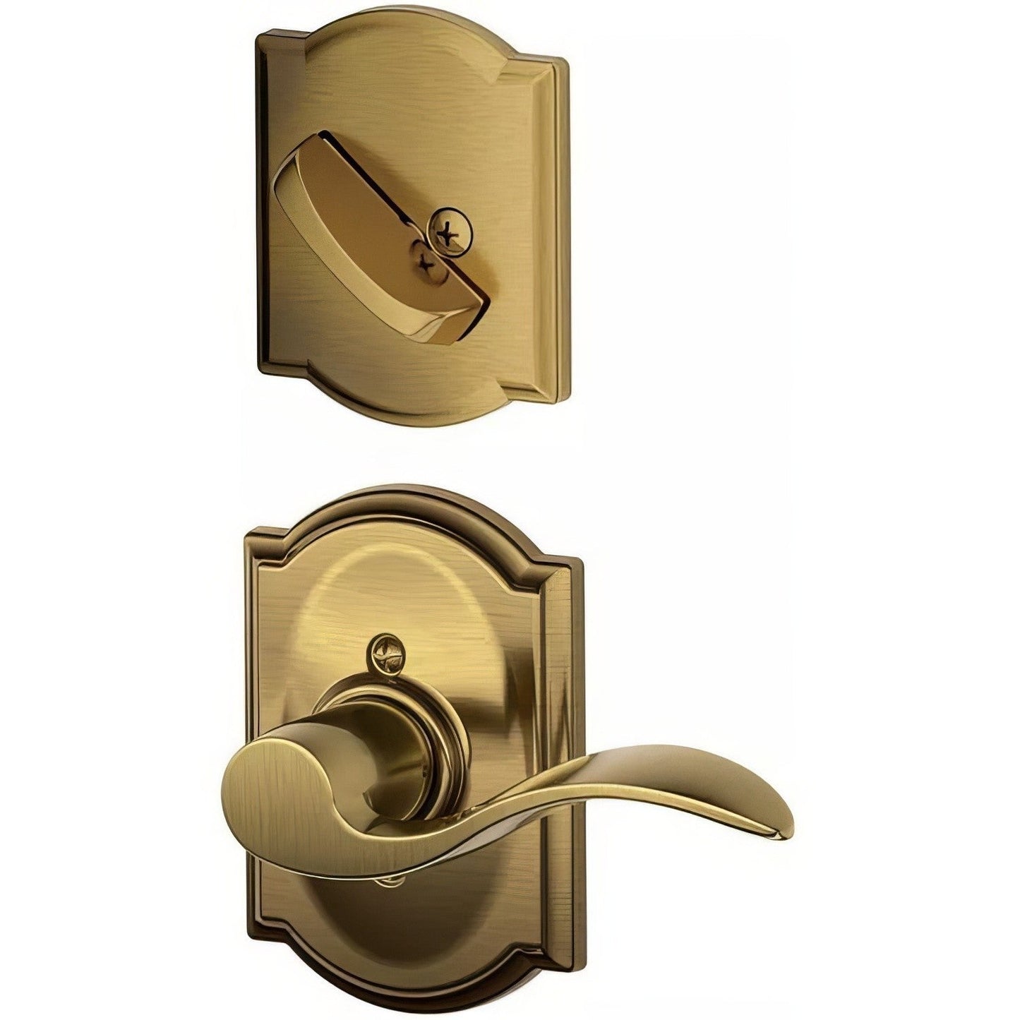 Schlage F59-ACC-CAM-LH F-Series Accent Lever Single Cylinder Left Hand Interior Trim Pack