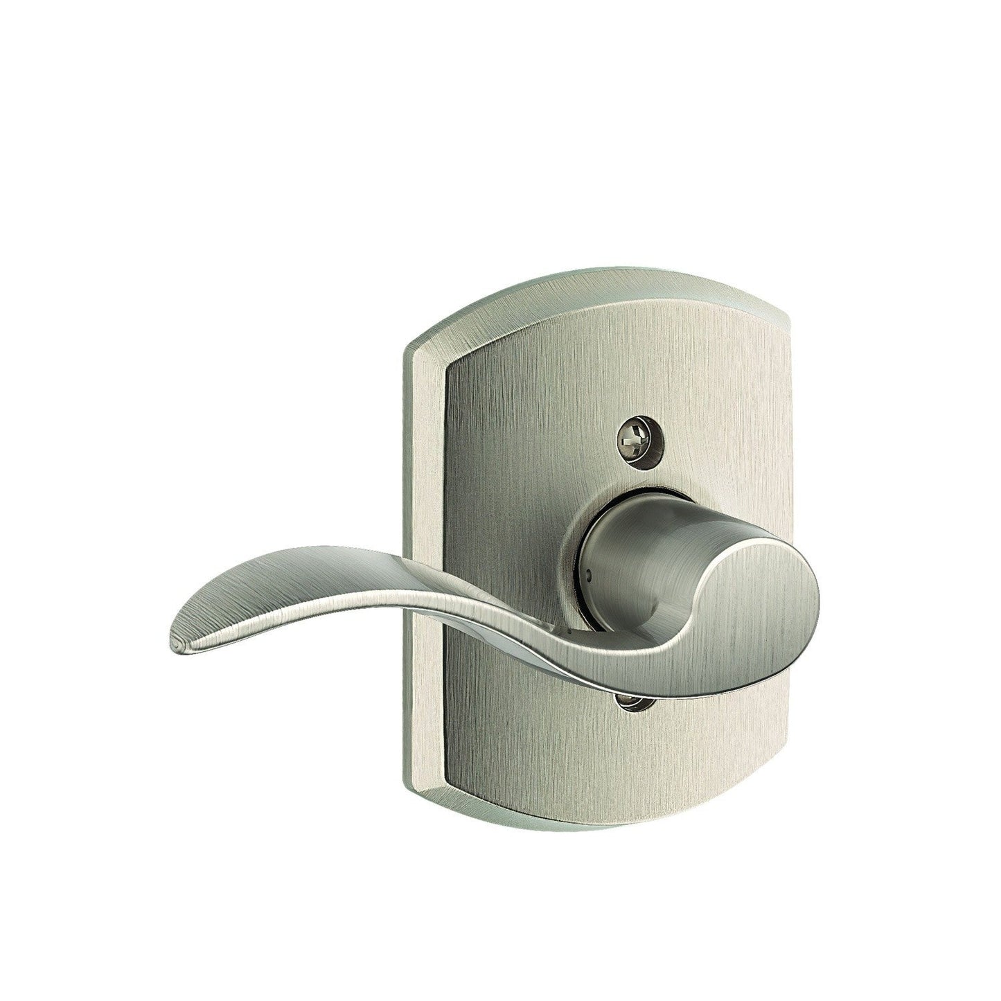 Schlage F59ACC-GRWLH Left Hand Accent Lever with Greenwich Rose Interior Active Trim