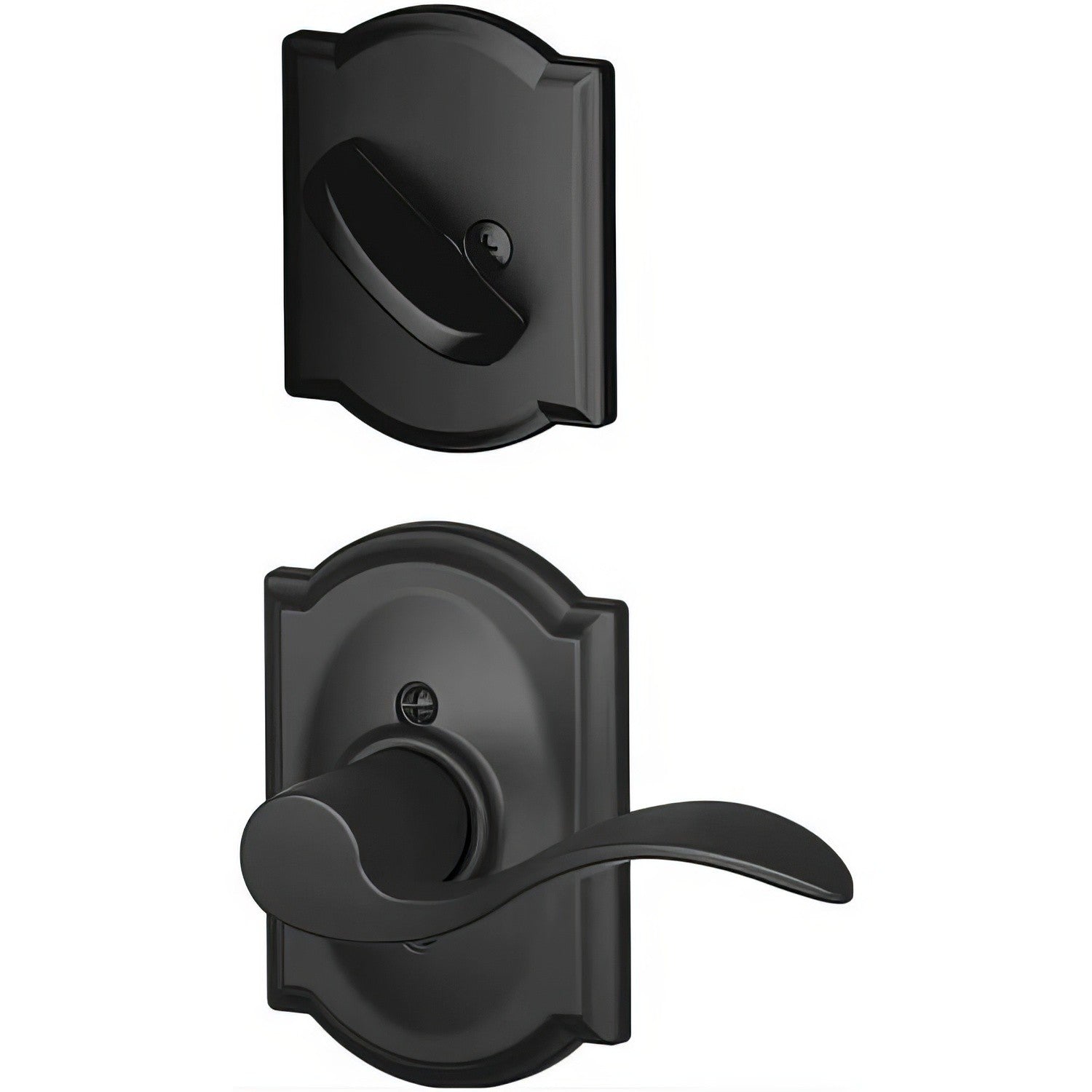Schlage F59-ACC-CAM-LH F-Series Accent Lever Single Cylinder Left Hand Interior Trim Pack