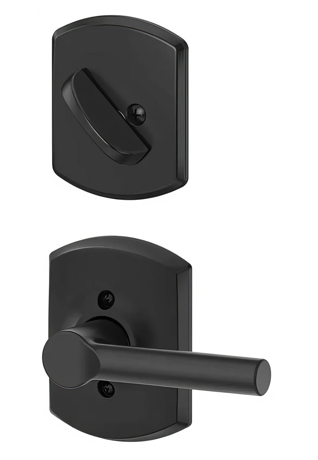 Schlage F59BRW-GRW Broadway Lever with Greenwich Rose Interior Active Trim