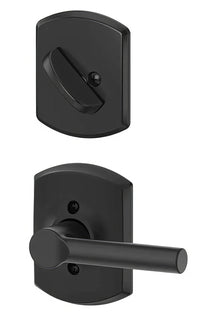 Schlage F59BRW-GRW Broadway Lever with Greenwich Rose Interior Active Trim
